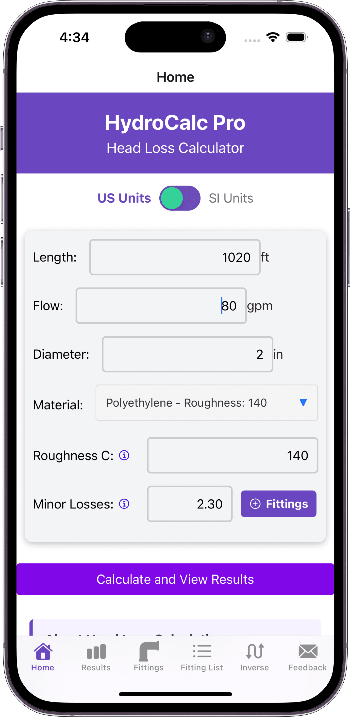Head Loss Calculation Plus
